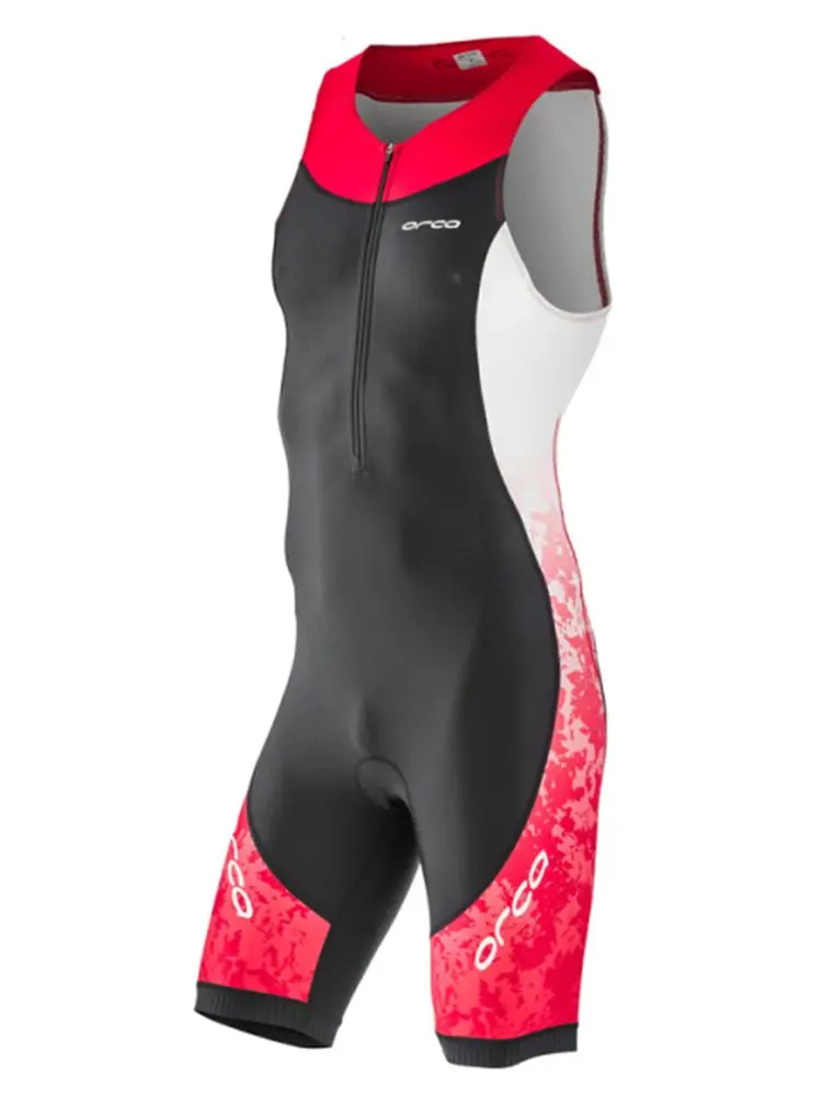 AliExpress ORCA 2022 Summer team cycling triathlon men sleeveless tights suit ciclismo new outdoor running swimming cycling MTB Lycra dress