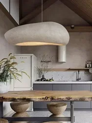 Lampadario moderno da ristorante Wabi Sabi fatto a mano in stile giapponese per interni Loft Lampada a sospensione a LED per cucina con isola per caffè