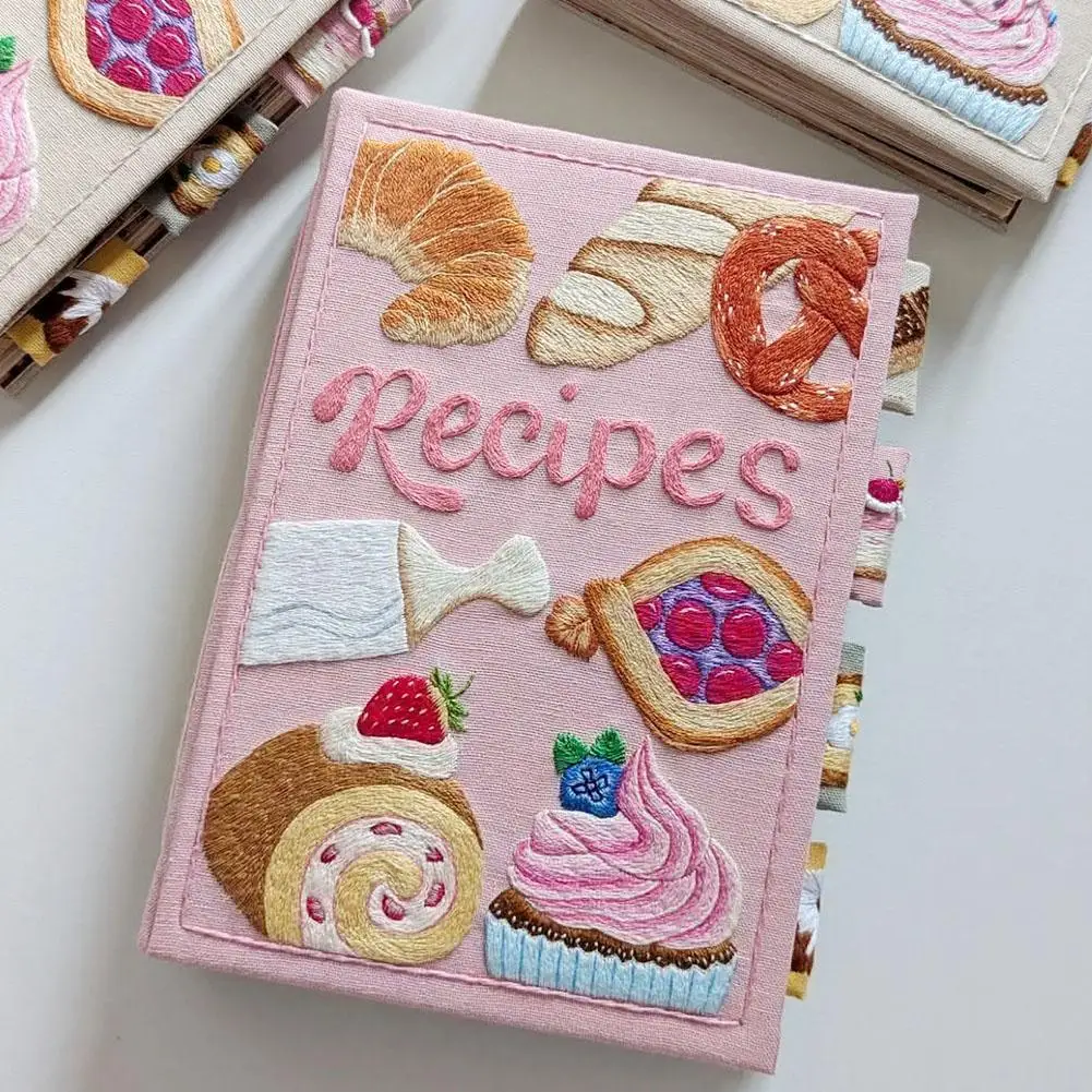 Cute Notebook Japanese Food Handmade Recipe Journal DIY Handbook Scrapbook