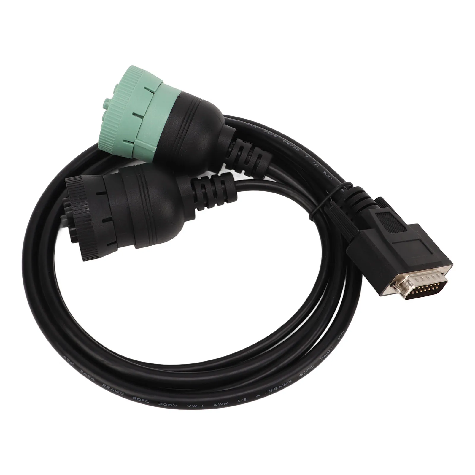 DB15 to 6P J1708 9p J1939 Diagnostic Adapter Cable 402048 Plug and Play High Flexibility for Truck