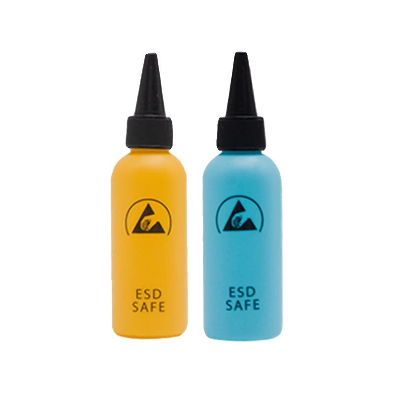 CAIUS 60ml Push Bottiglia di Alcool Liquido per Dispenser Colofonia Flusso di Saldatura Pasta per il Telefono Mobile PCB Pulizia Saldatura Riparazione