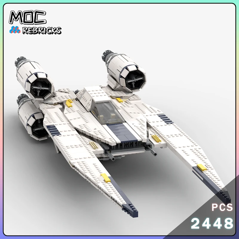 Space Battle Movie UT-60D Transportation Aircraft Building Blocks Star Warship Model Bricks Fighter Toy Children's Holiday Gifts