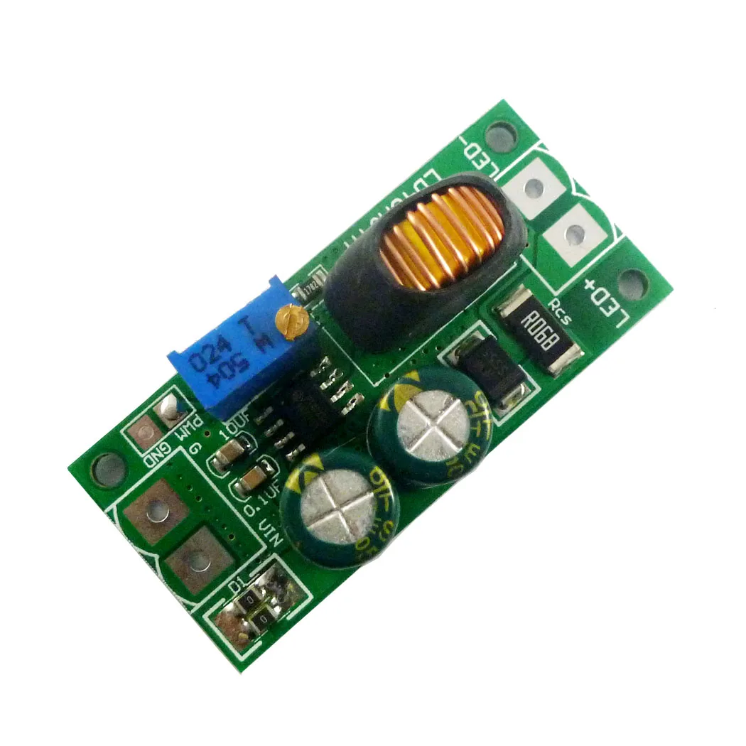 1 PCS 72W DC 6-50V 1-3A Adjustable LED Driver PWM Controller DC-DC Step-down Constant Current Converter