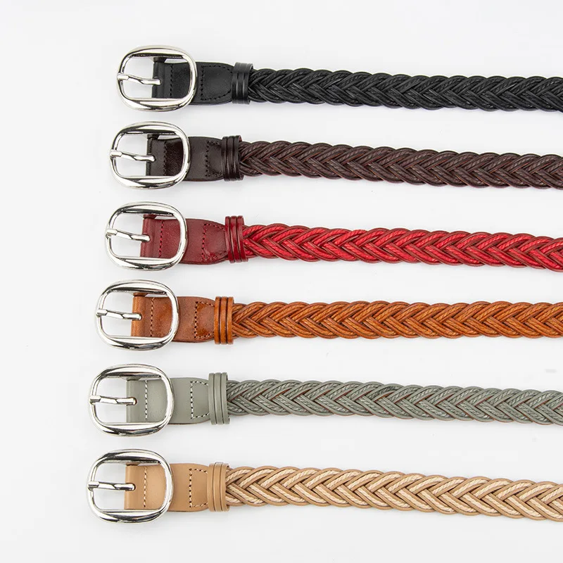 ผู้หญิงวินเทจถักรัดตัวหญิงCummerbundเสื้อเข็มขัดชุดDecrationเข็มขัดแคบJ301