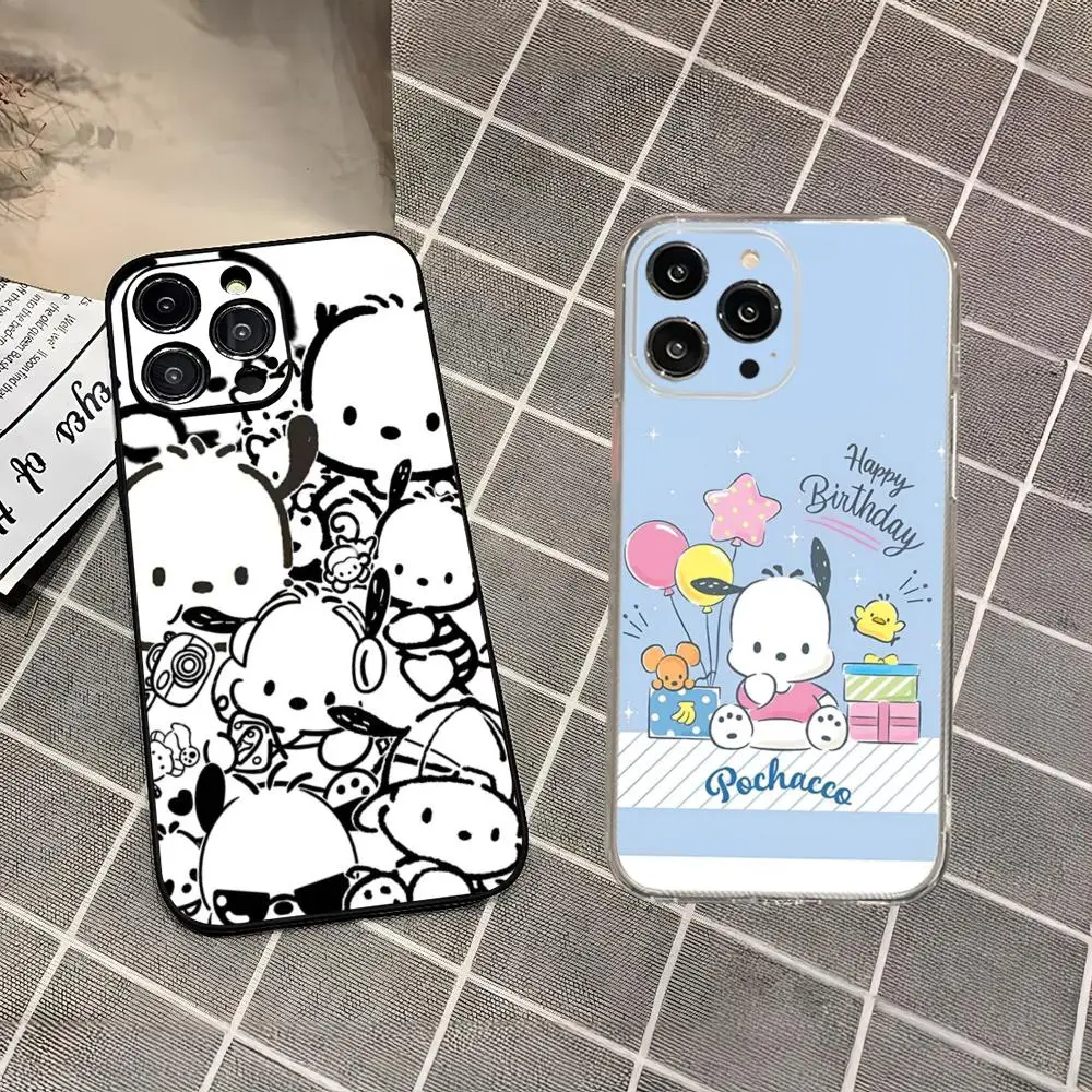 Pochacco Phone Case For Iphone 16 15 14 13 Pro Max Mini 11 12 Xr X Xs 7 8 Plus Cover