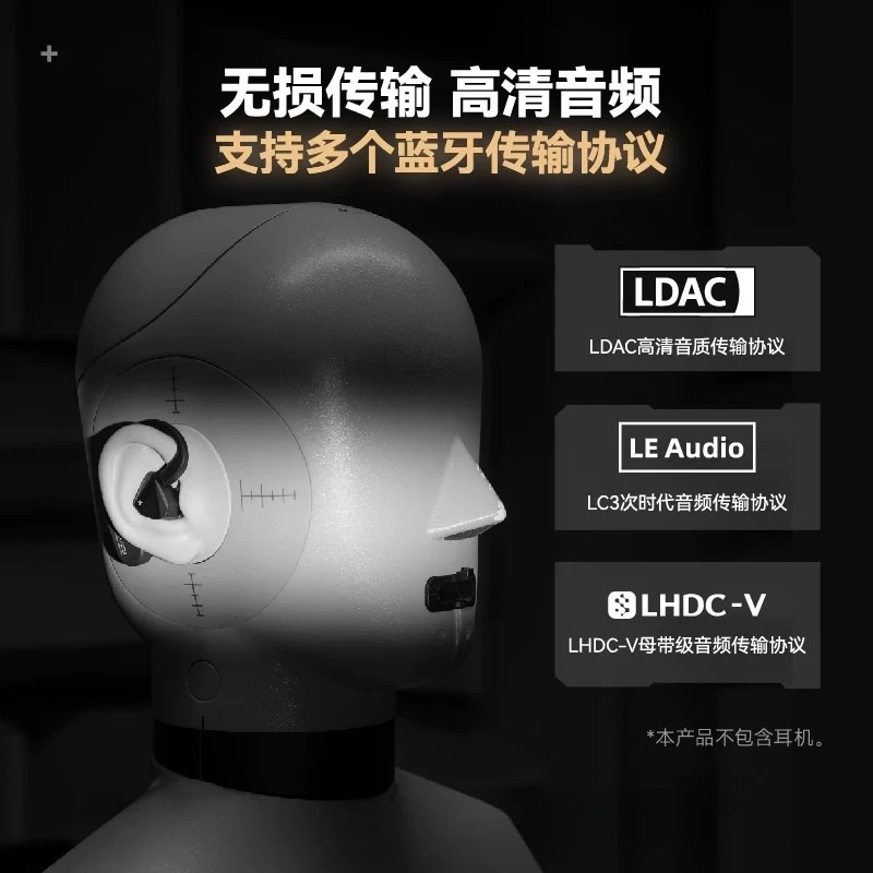 EVO2 HiFi True Wireless Ear‑Hook DAC Amp Module Bluetooth 6.0 LDAC LE Audio LHDC‑V 10‑Band Parametric EQ For IEM Earphones image 5