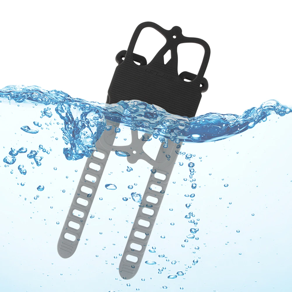 سيليكون الدراجة لتحديد المواقع دعم قوس العالمي الدراجة المقود الهاتف جبل دراجة الملاحة حامل جوّال بلاستيكي للهاتف 4 بوصة +