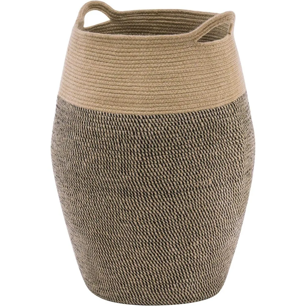 105L Woven Collapsible Laundry Hamper - Dark Brown