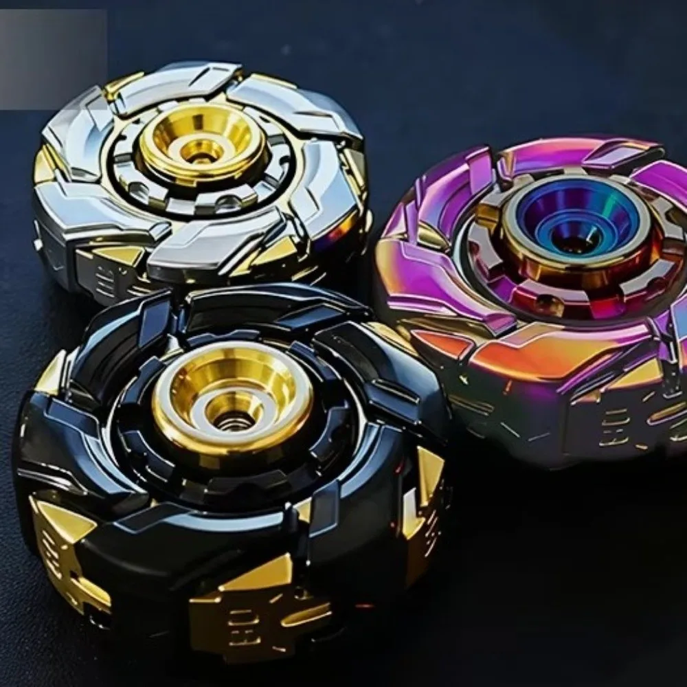 Adult Mechanical Fidget Spinner Deformable Premium Alloy Gyro Smooth Spin Magnetic Metal Fidget Sliders Anxiety Relief