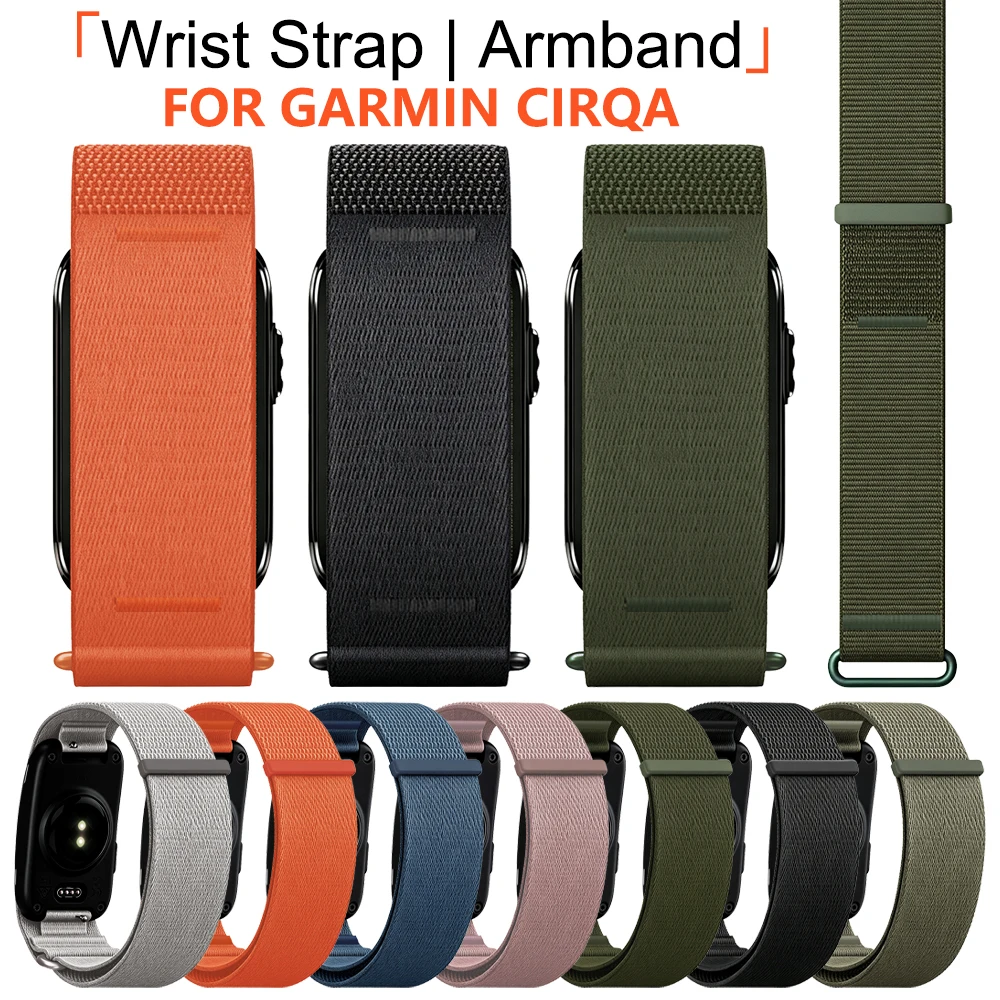 Wristband / Biceps Replacement Strap For Garmin CIRQA Nylon Woven Loop Upper Arm Band For Garmin CIRQA Armband Braided Belt