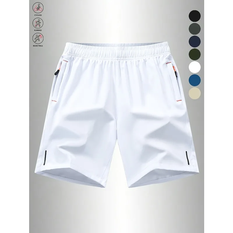 Men's Running Gym Shorts Polyester Blend Quick Dry Lightweight Workout Shorts