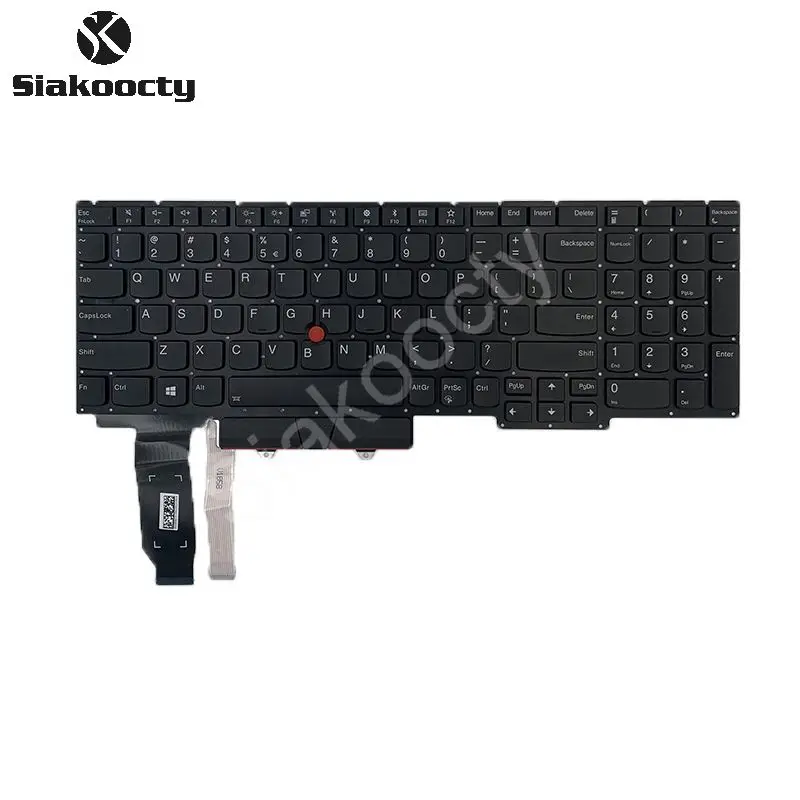 Clavier américain rétroéclairé, pour Lenovo Thinkpad E15 Gen 2 2021