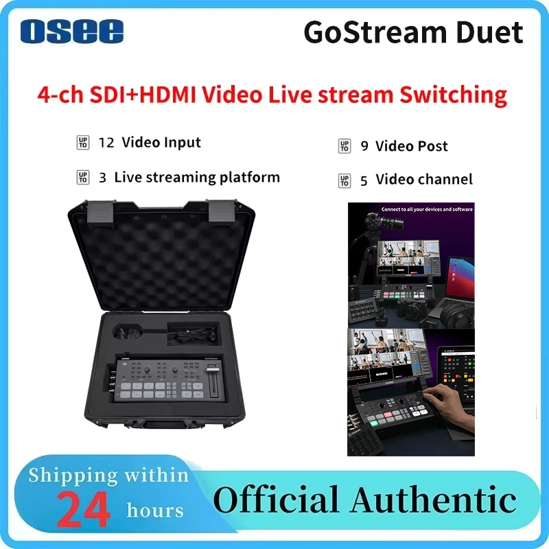 OSEE GoStream Duet 4-channel SDI+HDMI Video Switching With Multi