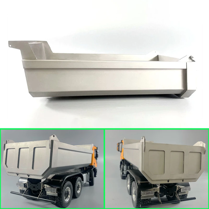 

Simulation 6*6 Stainless Steel U-shaped Cargo Box for 1/14 Tamiya RC Truck Car Scania 770S BENZ 3363 VOLVO FH16 MAN Diy Parts