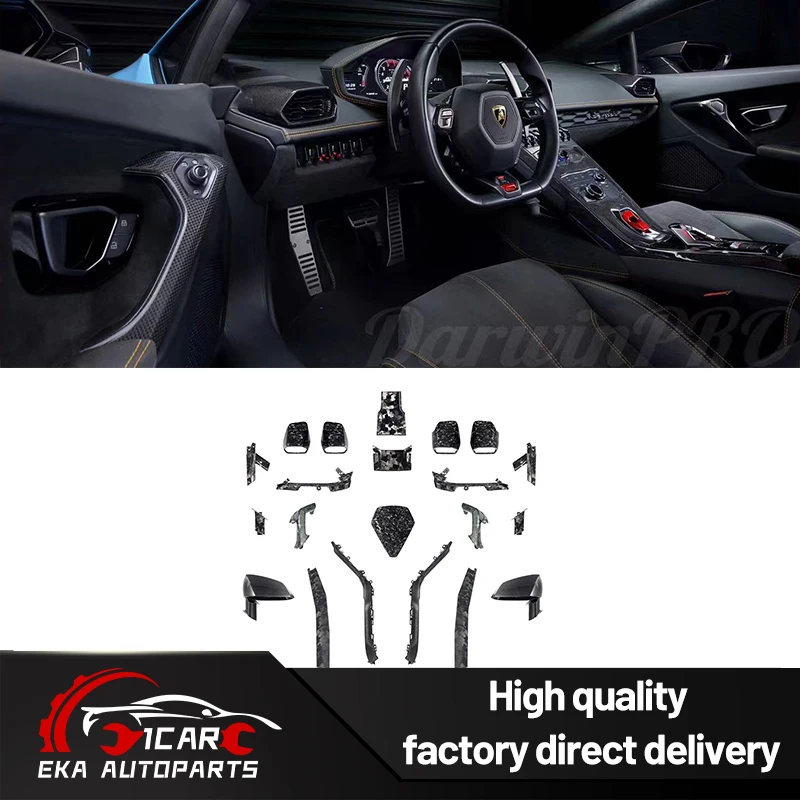 Para Lamborghini Huracán carbono seco reemplazo de tecnología Interior LP640-2LP640LP610-4LP580-2STO Evo RWD Spyder Evo Spyder