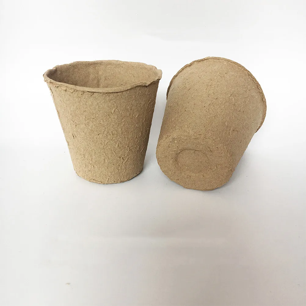 

20 шт. биоразлагаемых горшков из бумажной массы для рассады, органических удобрений, овощей и цветов, для садоводства