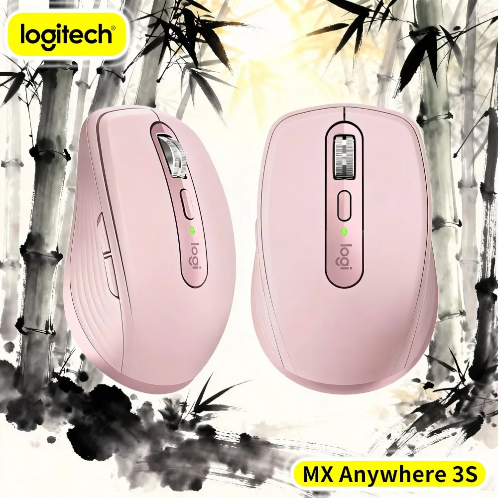 Logitech MX Anywhere 3S Wireless Mouse - 8K DPI Darkfield, Magspeed Scroll, Silent Click, Office Use For Campus Solo Work