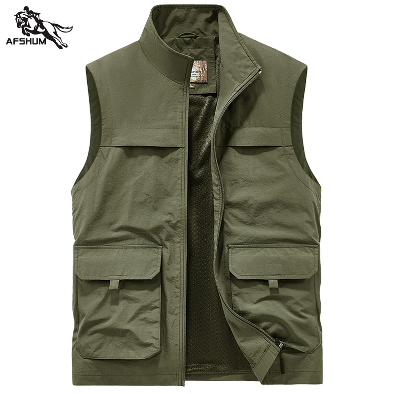 mens waistcoat Autumn winter New Men's Middle age business casual vest business casual vest M-3XL 4XL 5XL