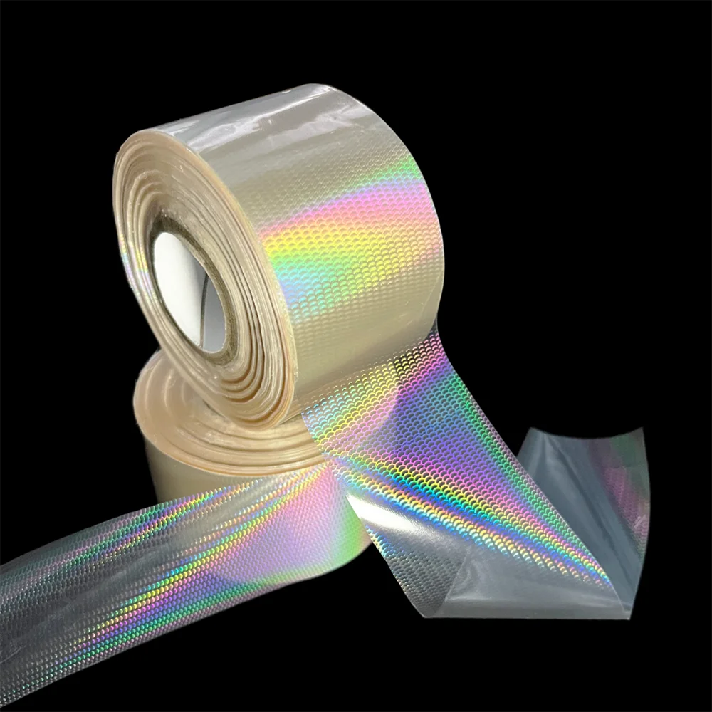 4CM 120M Small Fish Scale Tape Clear Transparent Hot Stamping Foil Fishing Lures Making Holographic Paper Laser Film Hologram