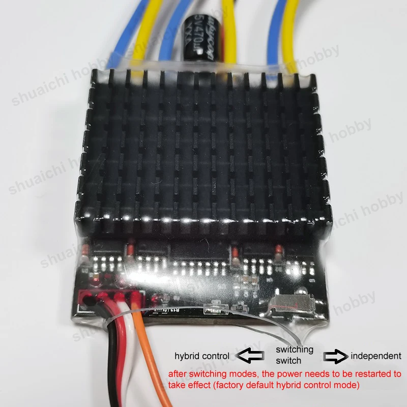 1 szt. 30A dwukanałowy dwukierunkowy szczotkowany silnik ESC 2-4S elektroniczna kontrola prędkości dla zdalnie sterowanego czołgu gąsienicowego