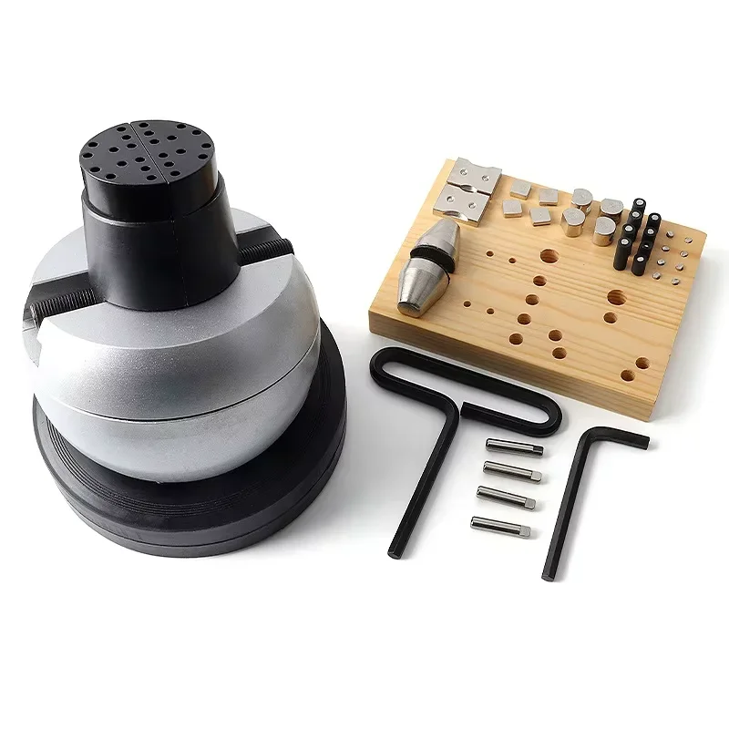 Jewelry Making Tools Small & Large Engraving Block Wooden Plate Gem Stone Setting Ball Vise With Accessories