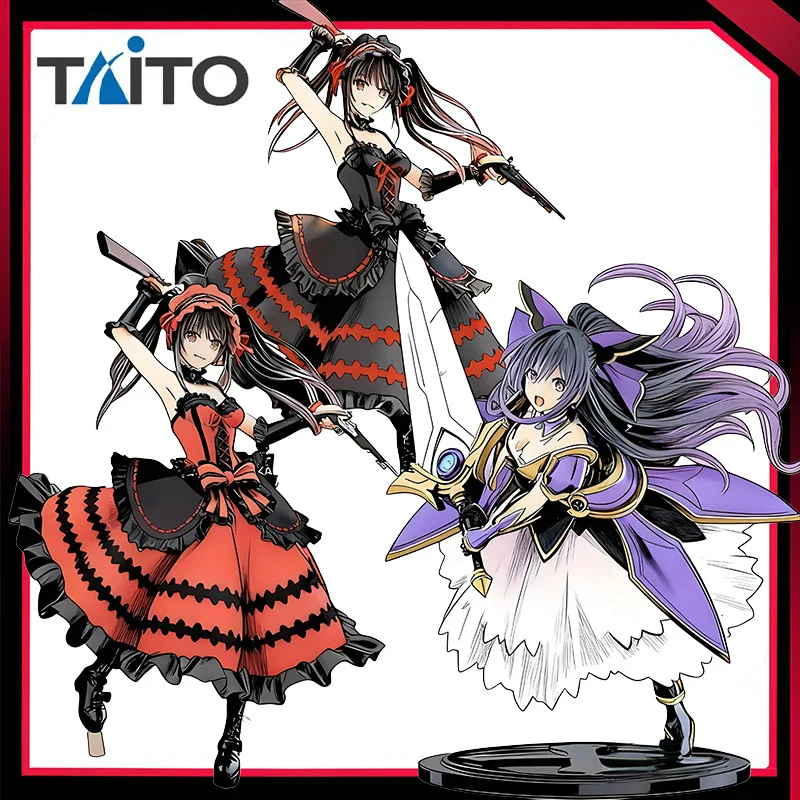 

TAiTO Original TDATE A LIVE IV ARTIST MASTERPIECE (AMP) Kurumi Tokisaki Yatogami Tohka Коллекция экшн-фигурок Модель игрушки Кукла