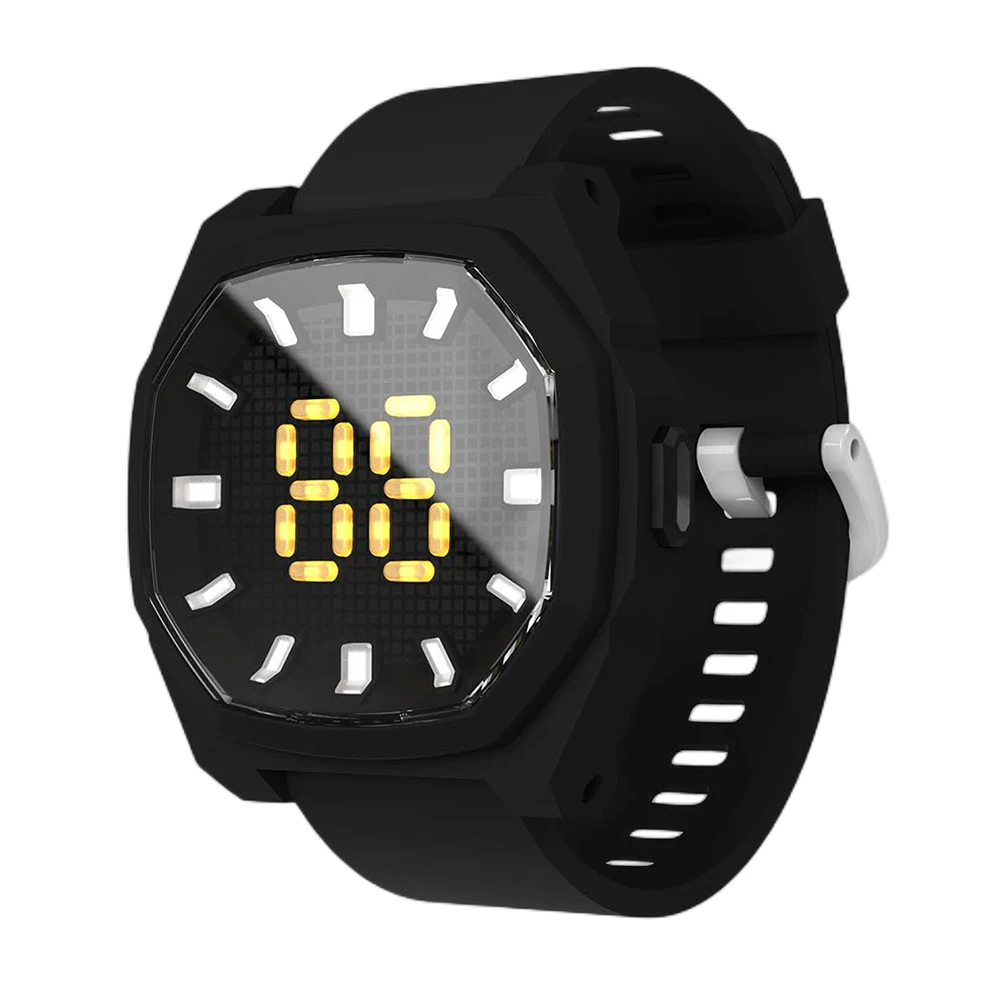 New Men Digital Watch LED Display Electronic Wristwatches Sports Silicone Strap Watches Mens Women Digital Clock Reloj Hombre