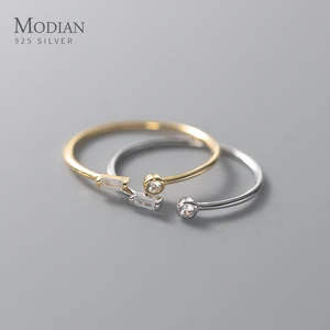 MODAN-14K GOLD RING FÜR Women, echtes 925 Sterlingsilber, einfache leichte und verstellbare Fingerringe, Schmuckgeschenke 12 Hauptverkaufssohle für Taco - №4