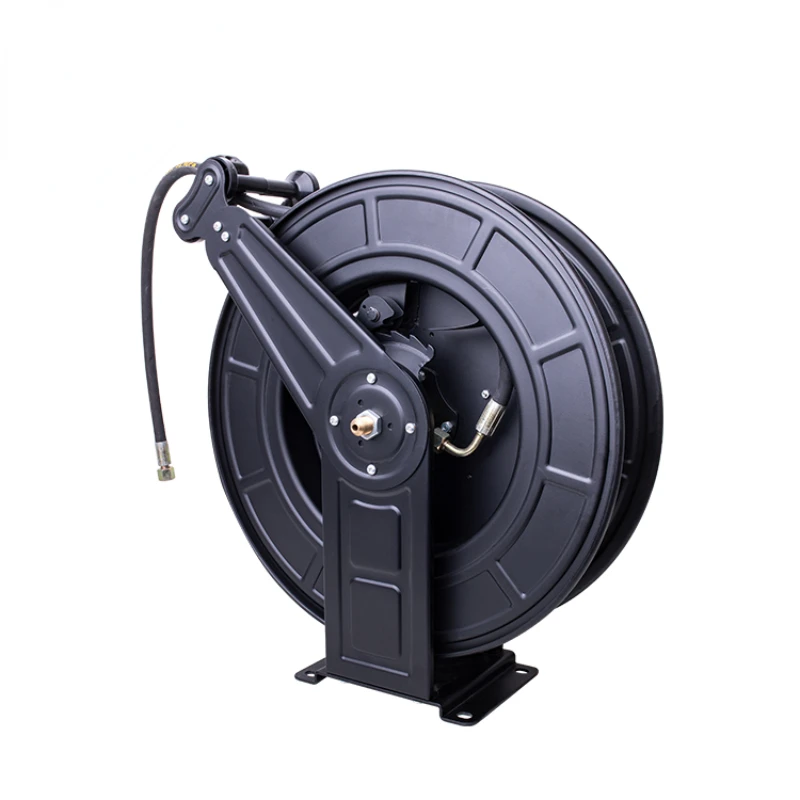 High Pressure Garden Hose Reel Automatic Wire Hose Pipe Reel Retractable Metal Steel Water Air Pressure Washer Hose Reel