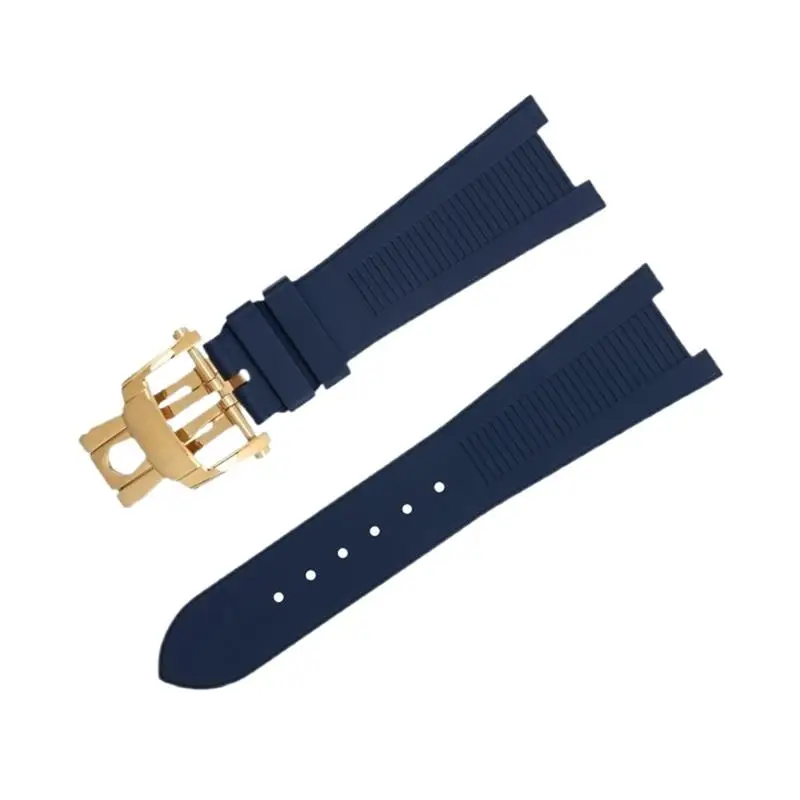 

HAODEE FKM Fluororubber WatchBands For Patek Philippe Strap For Nautilus Watchband 5711/5712 Original Interface Wristband