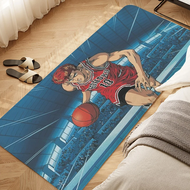 Living Room Floor Carpet D-Slam D-Dunk Anime Kitchen Bathroom Foot Mat Custom Doormat Entrance Door Balcony Hallway Bedroom Rug