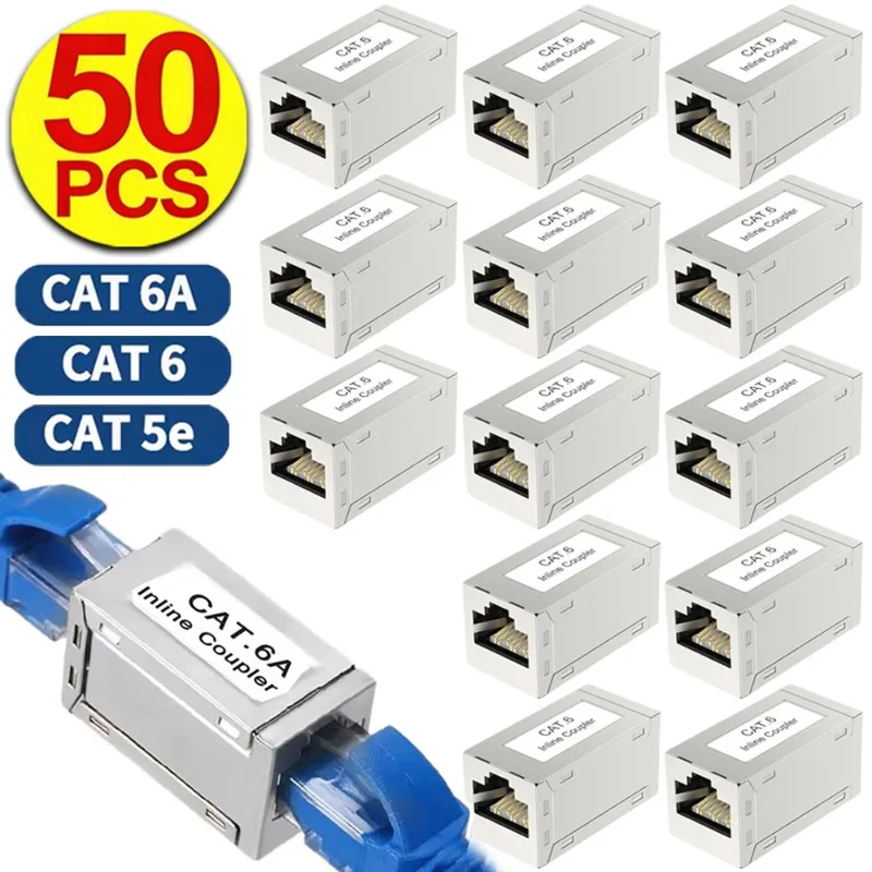 

1-10 шт. удлинитель RJ45 (гнездо-гнездо) для Ethernet-кабелей Cat6/Cat6a/Cat5e, сетевой адаптер для подключения к интернету