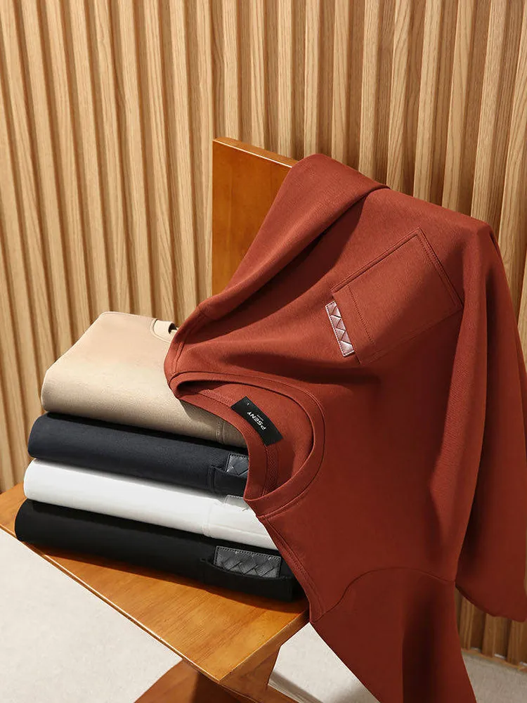 

Мужская толстовка с длинными рукавами Pookytage из дышащей модальной ткани, удобная, модная, в повседневном стиле, с карманами, весенняя коллекция