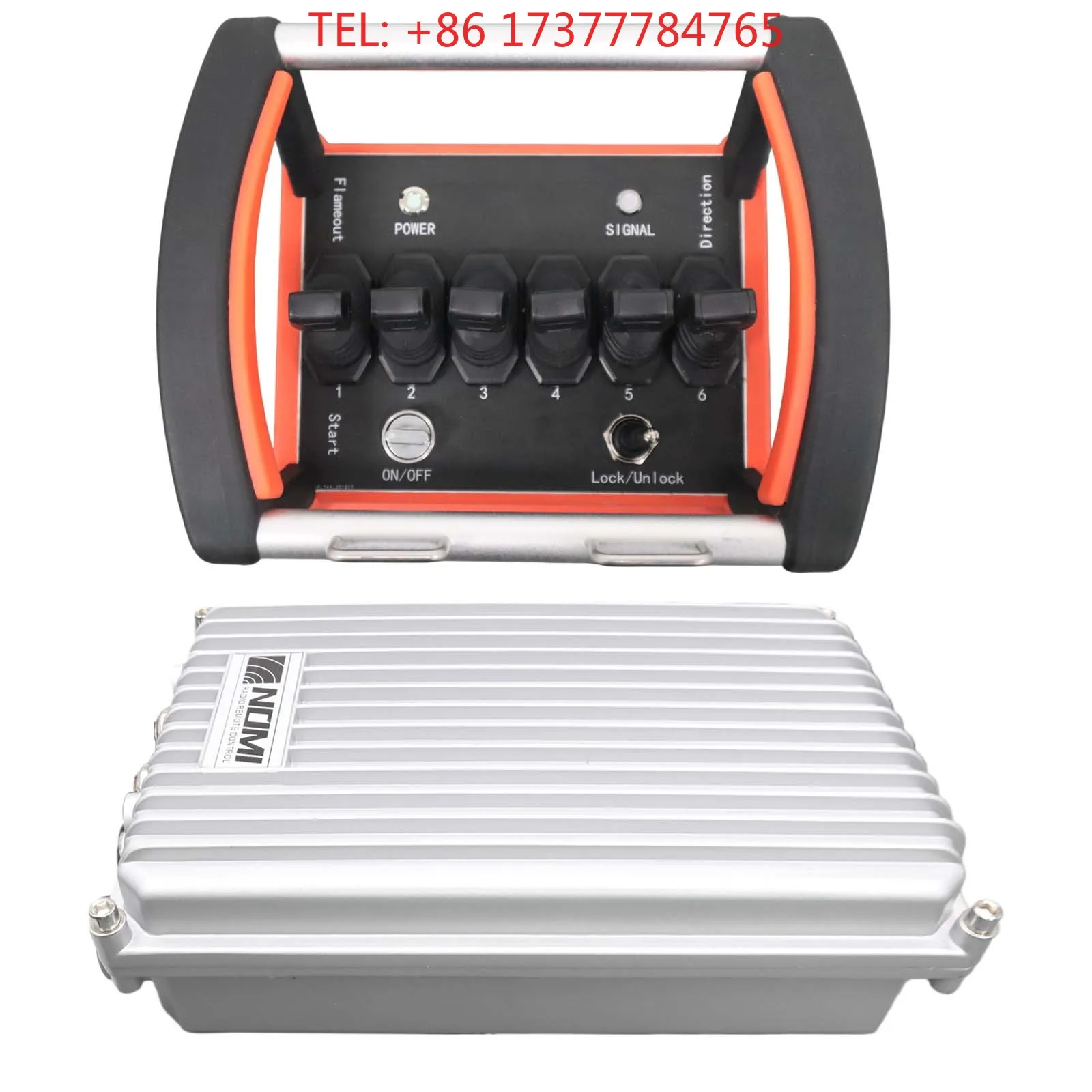 NOMI 225m/Customizable 5km Long Range Industrial Wireless Remote Control Emergency Stop IP68 Protection Privacy Auto Shut-off