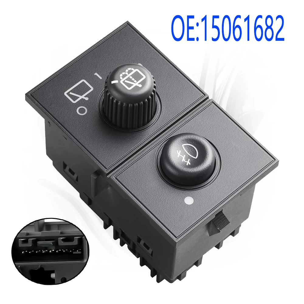 

Fog Light Rear Windshield Wiper Control Switch Button Regulator Interior Parts for 2003 2004 2005 2006 GMC Yukon Car Accessories