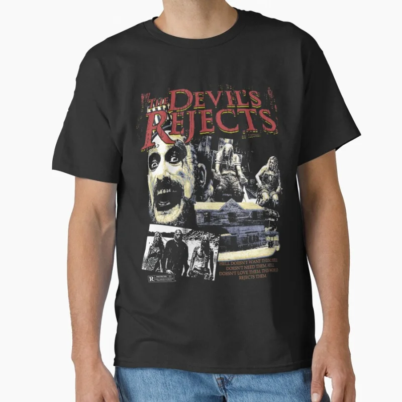 

The Devil Reject Horror Movies vintage House of 1000 corpses Scary Halloween gift T-shirt large size Tops S-6XL