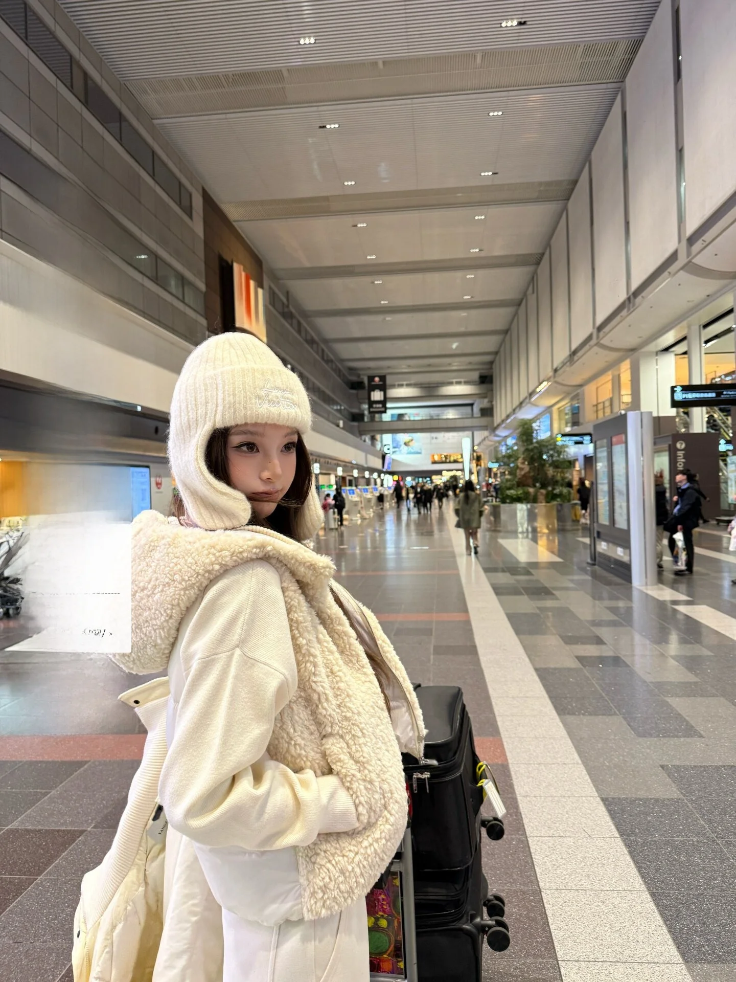

Yangzifan 90 White Duck down Vest Women's Jacket Hooded H-Shape Warmth Casual Style Long Sleeve Thickened Outerwear
