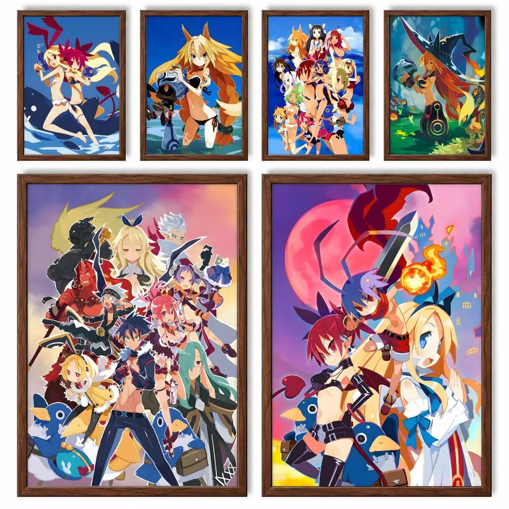 Fantasy Game The Witch and the Hundred Knight Poster Self-adhesive Waterproof Paper Sticker Art Coffee House Bar Room Wall Decor