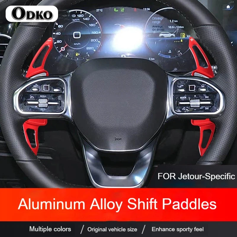 

2pcs Carbon Fiber Car Steering Wheel ABS Shift Paddle Extension Shifters For Jetour X90 2022-2023 X95 2019-2023 X70 PLUS 2021