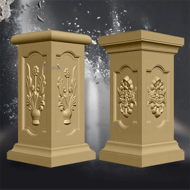 Plastic Roman Column Mold Column Pier Square Column Model Squared Pier Flower Pot Base Balcony Railing Square Pier Cement Mold