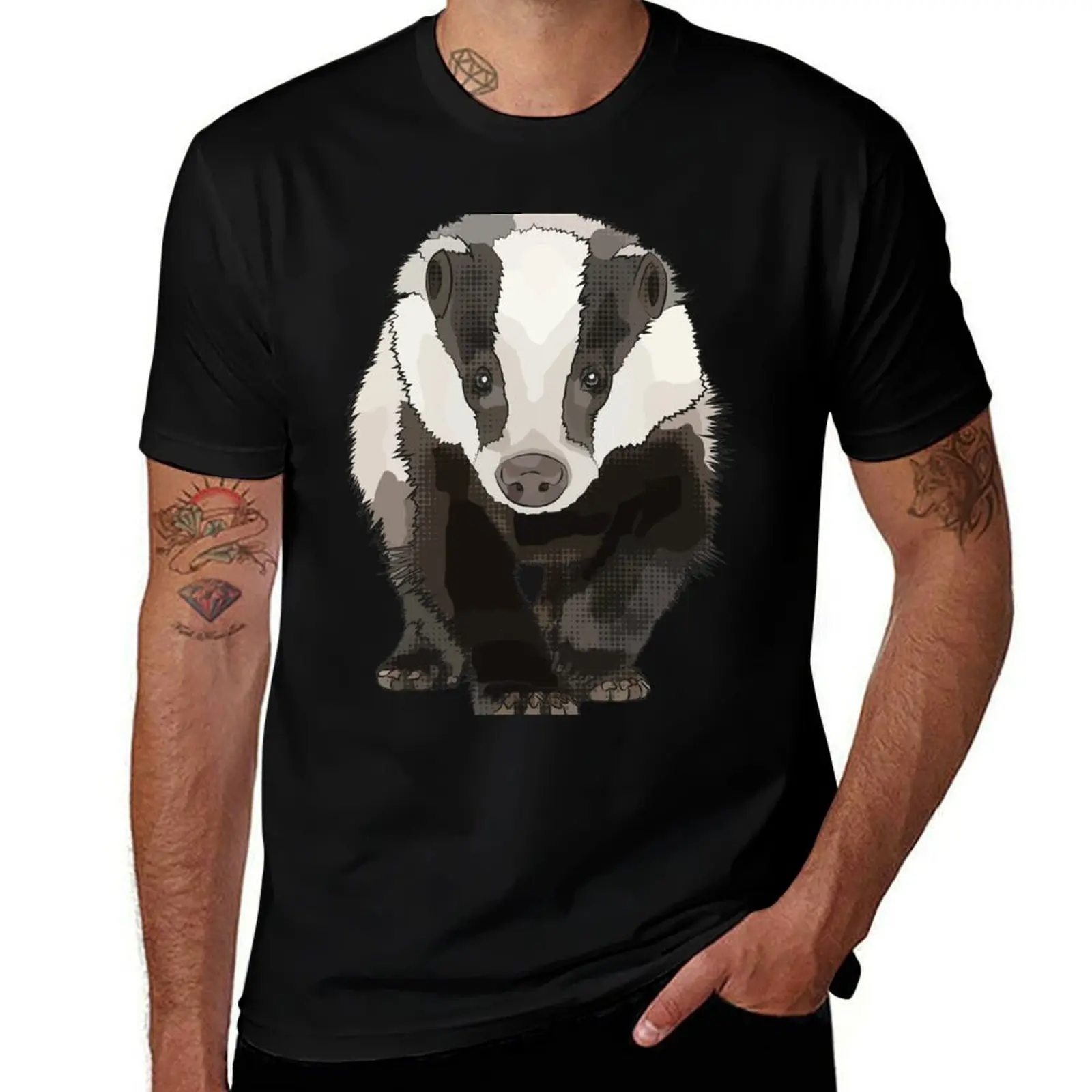

Badger by www.BeeFoxTree.com T-Shirt t shirts designer t shirts for man graphic tees T-Shirt