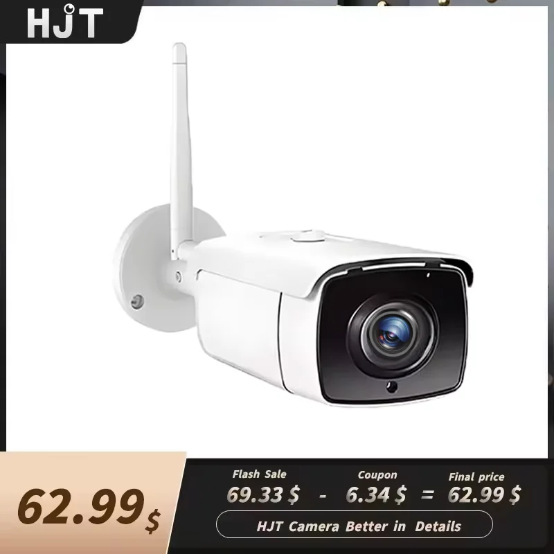 HJT 4K/5MP IP كاميرا WIFI/POE/4G كامبارا IMX415 5X تكبير كشف الحركة CCTV فيديو اتجاهين الصوت الأمن كاممير