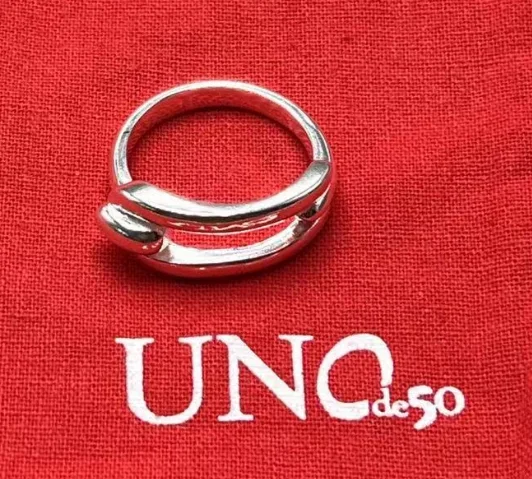 UNode50-anillo sencillo de alta calidad para mujer, bolsa de regalo de joyería romántica con bolsa, gran oferta española, 2023