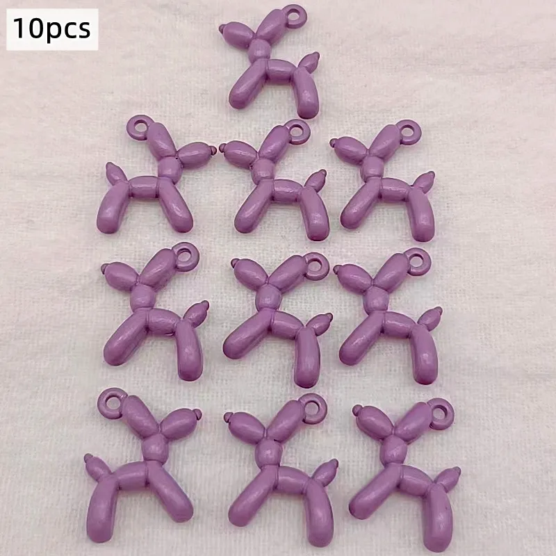 13pcs 19*15mm 13colors 3D Balloon Dog Metal Charms Pendant Earring Bracelet DIY Necklace Jewelry Making