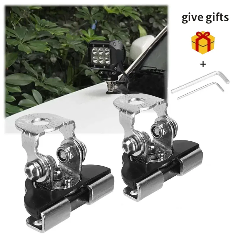 

1/2PCS Rotatable LED Work Light Installation Clip for Car Accessories, Suitable for General Motors Headlight Fixture and Engine