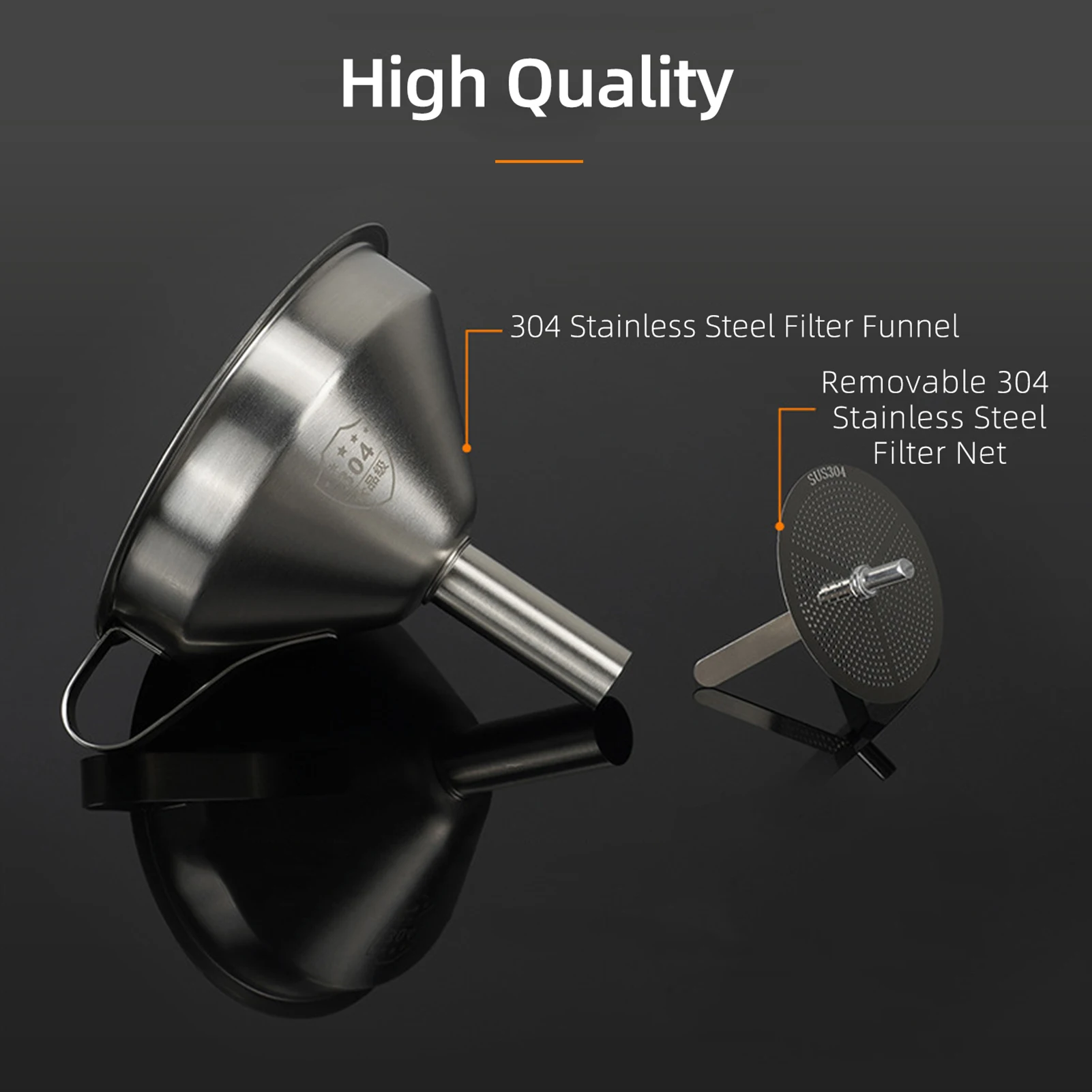 

3D Printer Resin Filter Funnel 304 Stainless Steel Removable Filter Net for Anycubic Elegoo Creality SLA DLP LCD UV Printing