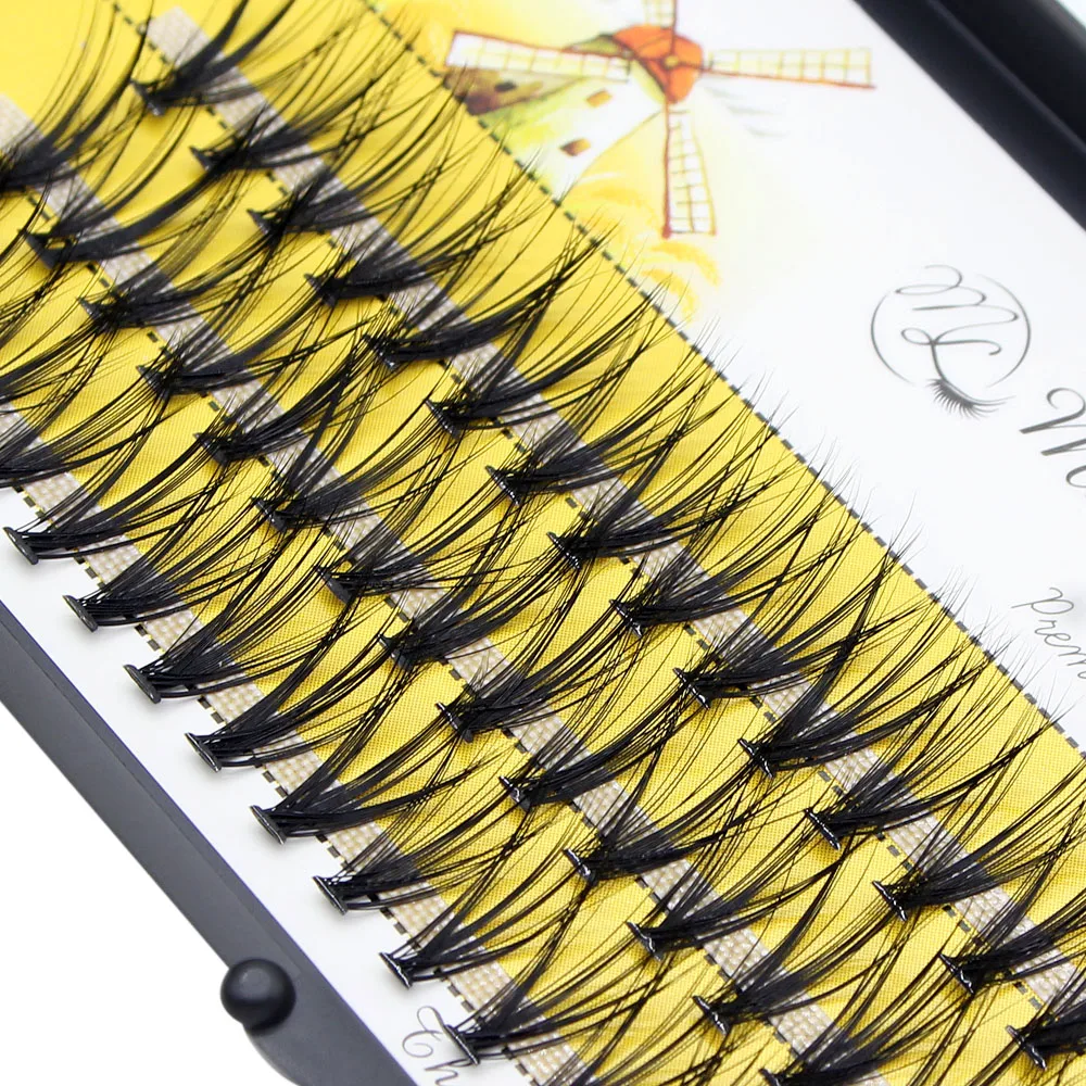 Moonlily Mink Super Cluster Wimpernverlängerung Natürliche 3D Russische Volumen-Kunstwimpern Einzelwimpern Make-up Cilia Cilias – Detail 8