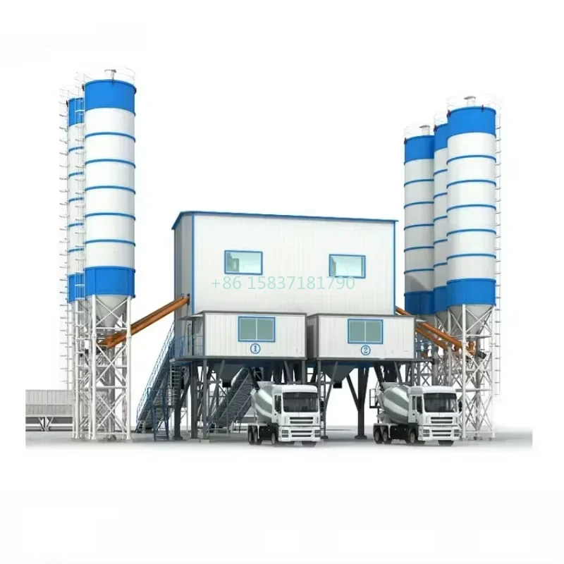 China Precast Automatic Batten Concrete Mixing Machine Factory Concrete Mixer Pump Production Line Concrete Mixing Station Price