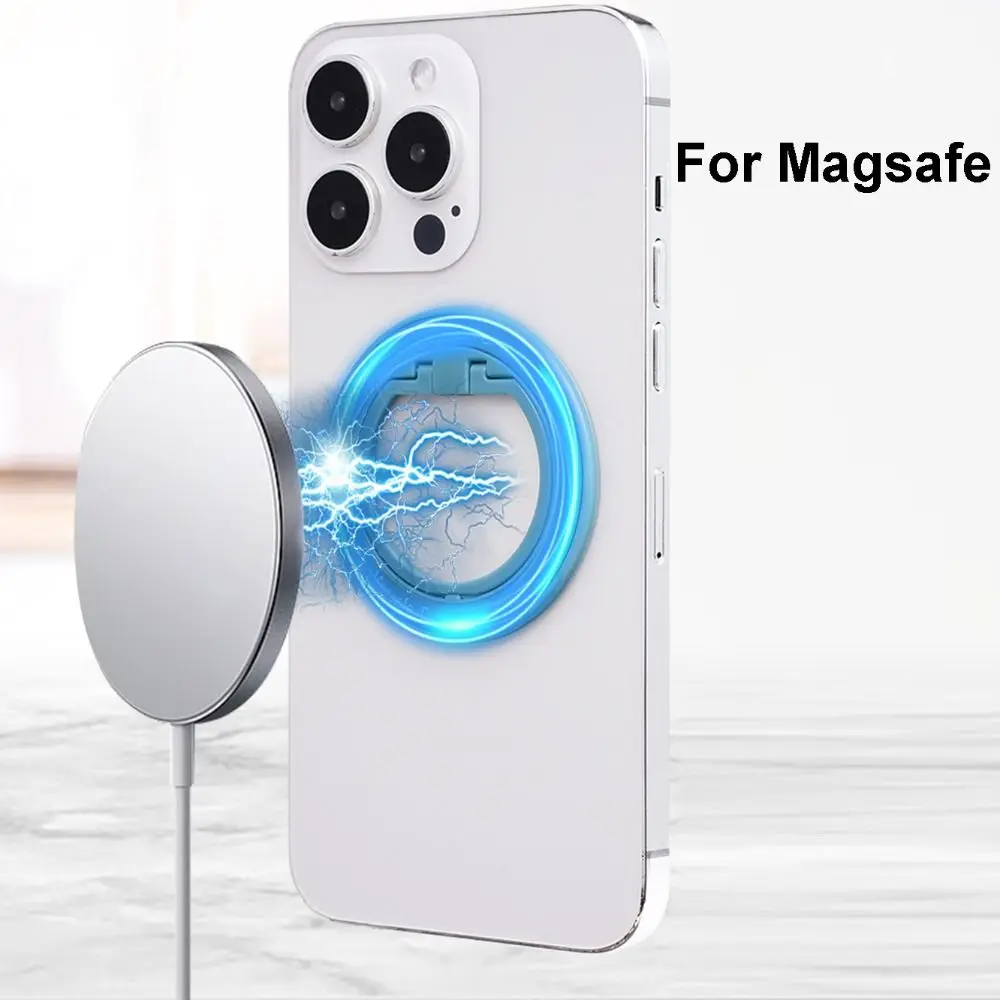 

Держатель для мобильного телефона Magsafe, кольцо на палец, ультратонкий складной настольный держатель для телефона, беспроводная зарядка для iPhone 12, 13, 14, 15 Pro Max