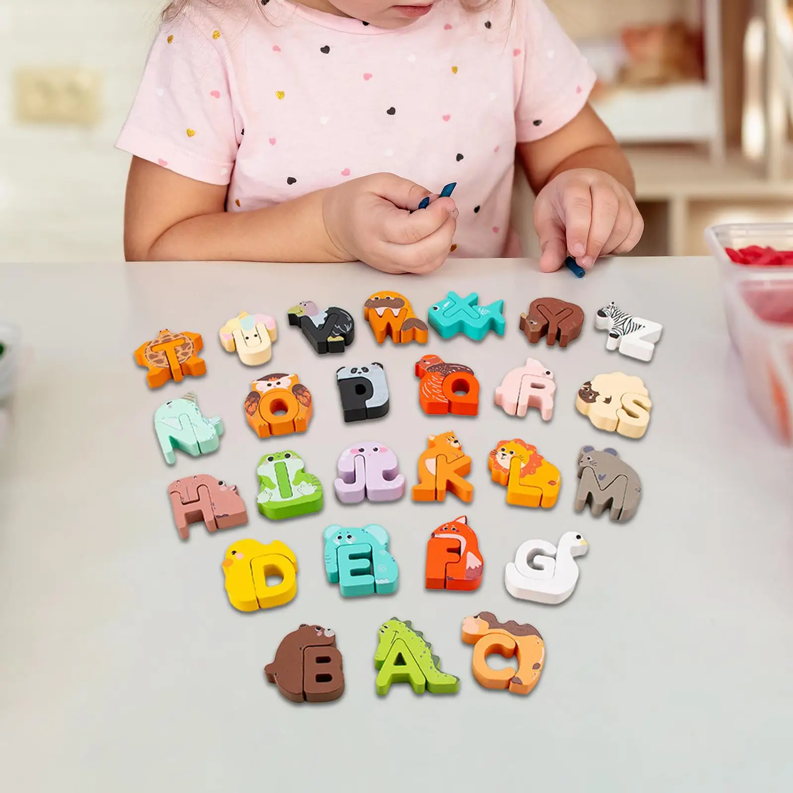 Animal Puzzle Creative Alphabet Puzzle for Boy Girls Toddlers Kids